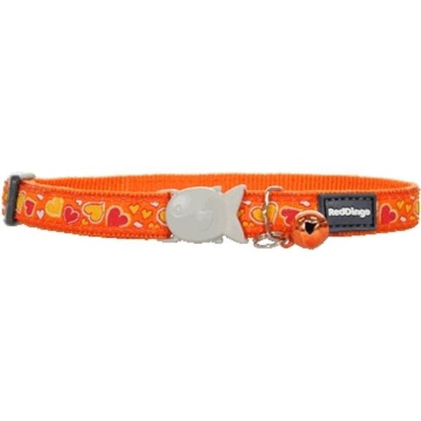 Petpath Cat Collar Design Breezy Love Orange PE119424